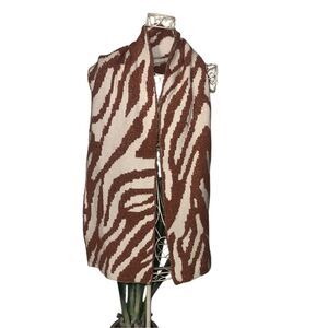 NEW WITH TAGS BEAUTIFUL Marcus Adler Zebra Print Terry Scarf One size - Soft - W